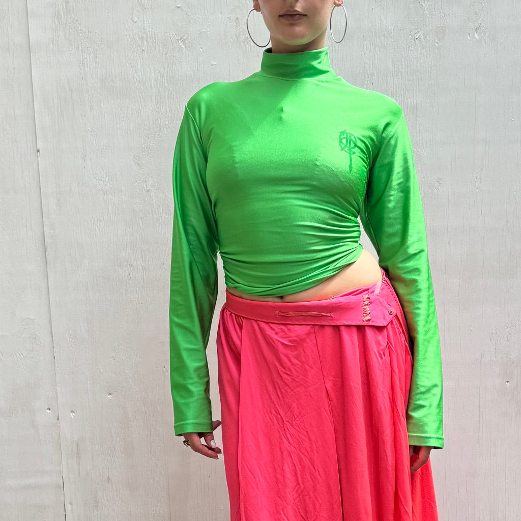 Jean Paul Gaultier Green Long Sleeve Top