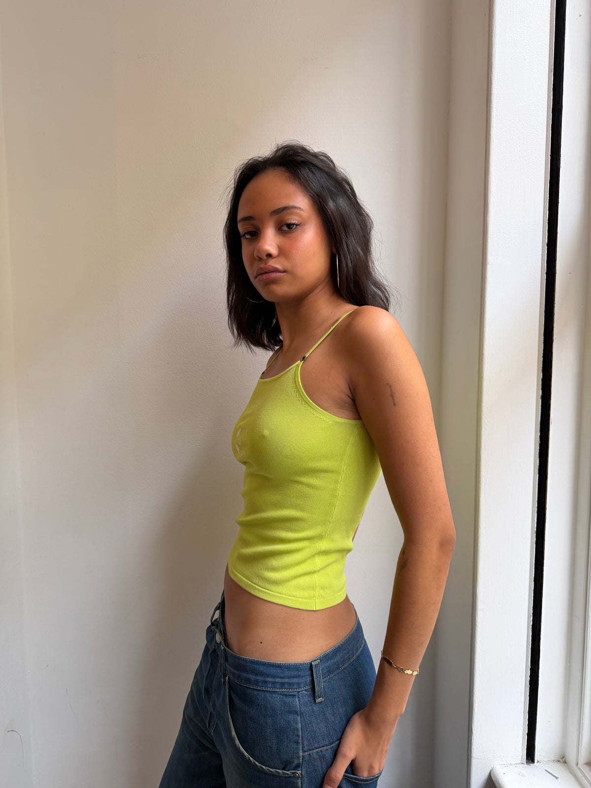 Just Cavalli Lime Green Cami