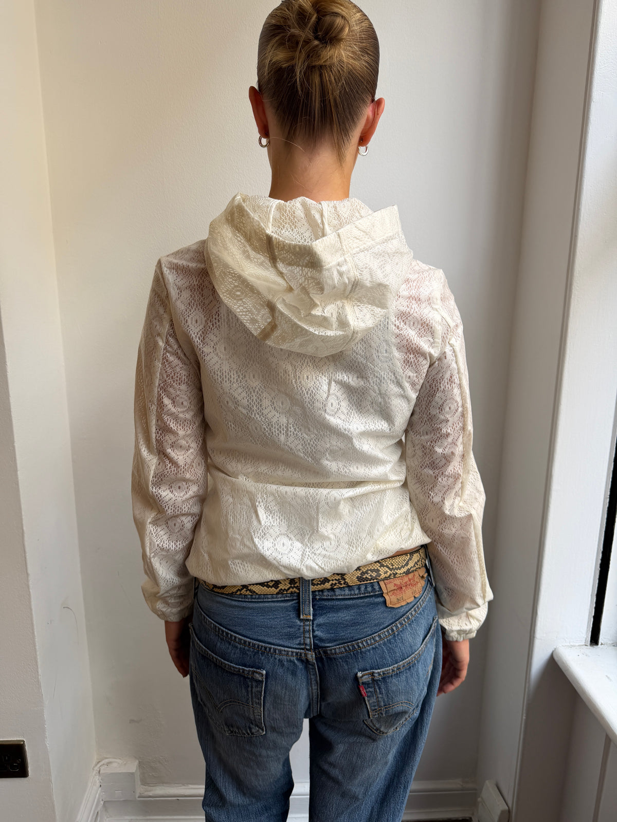 Sisley White Lace Rain Jacket