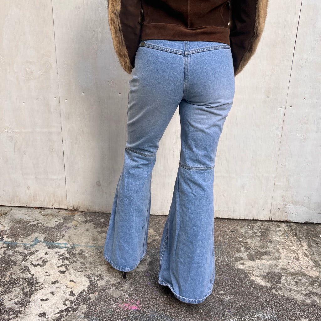Vintage Blue Flared Jeans