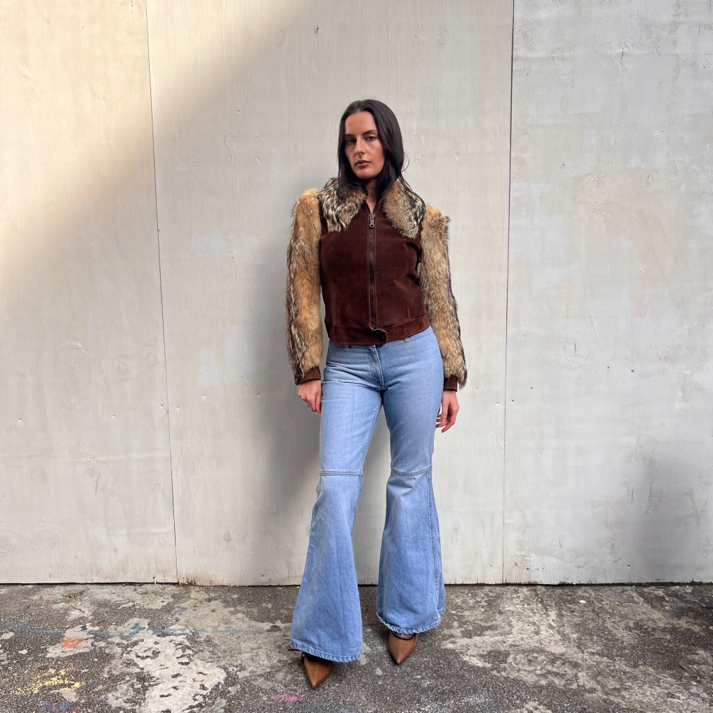 Vintage Blue Flared Jeans