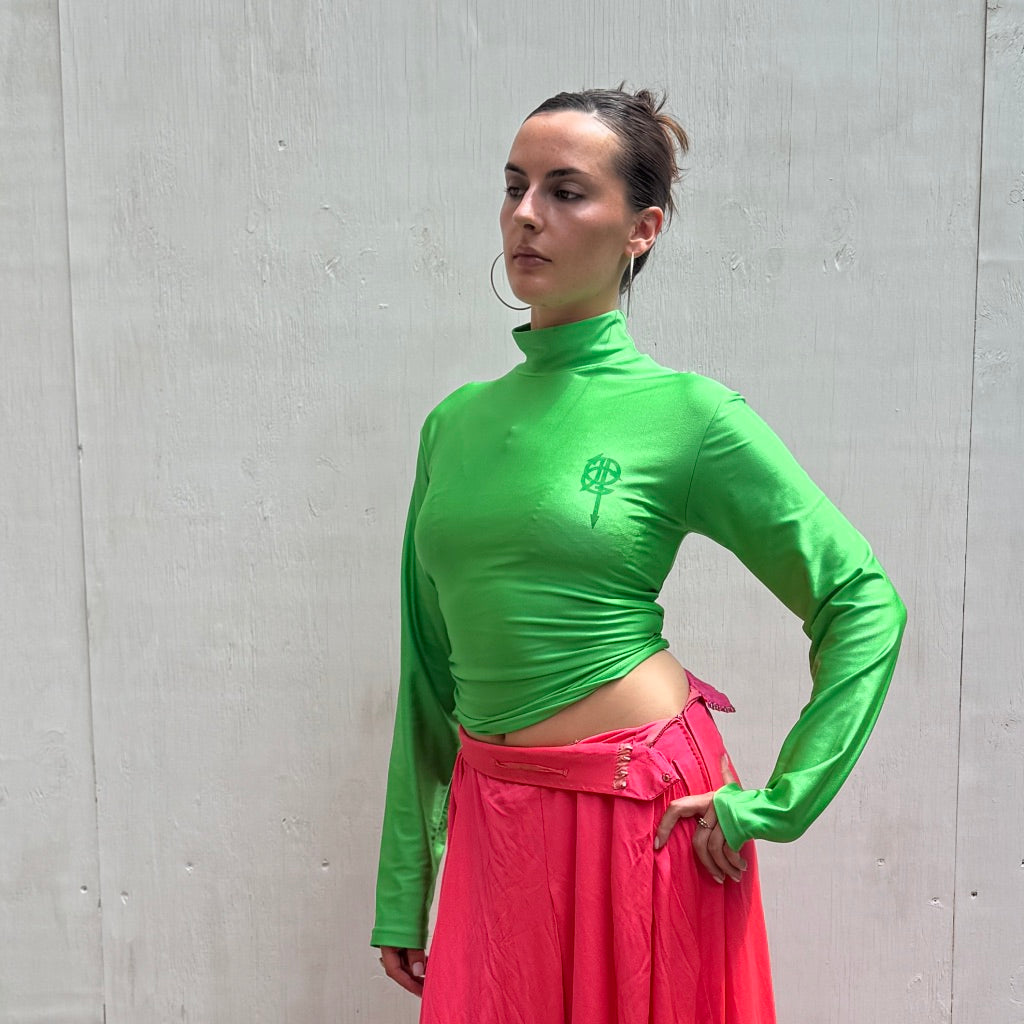 Jean Paul Gaultier Green Long Sleeve Top