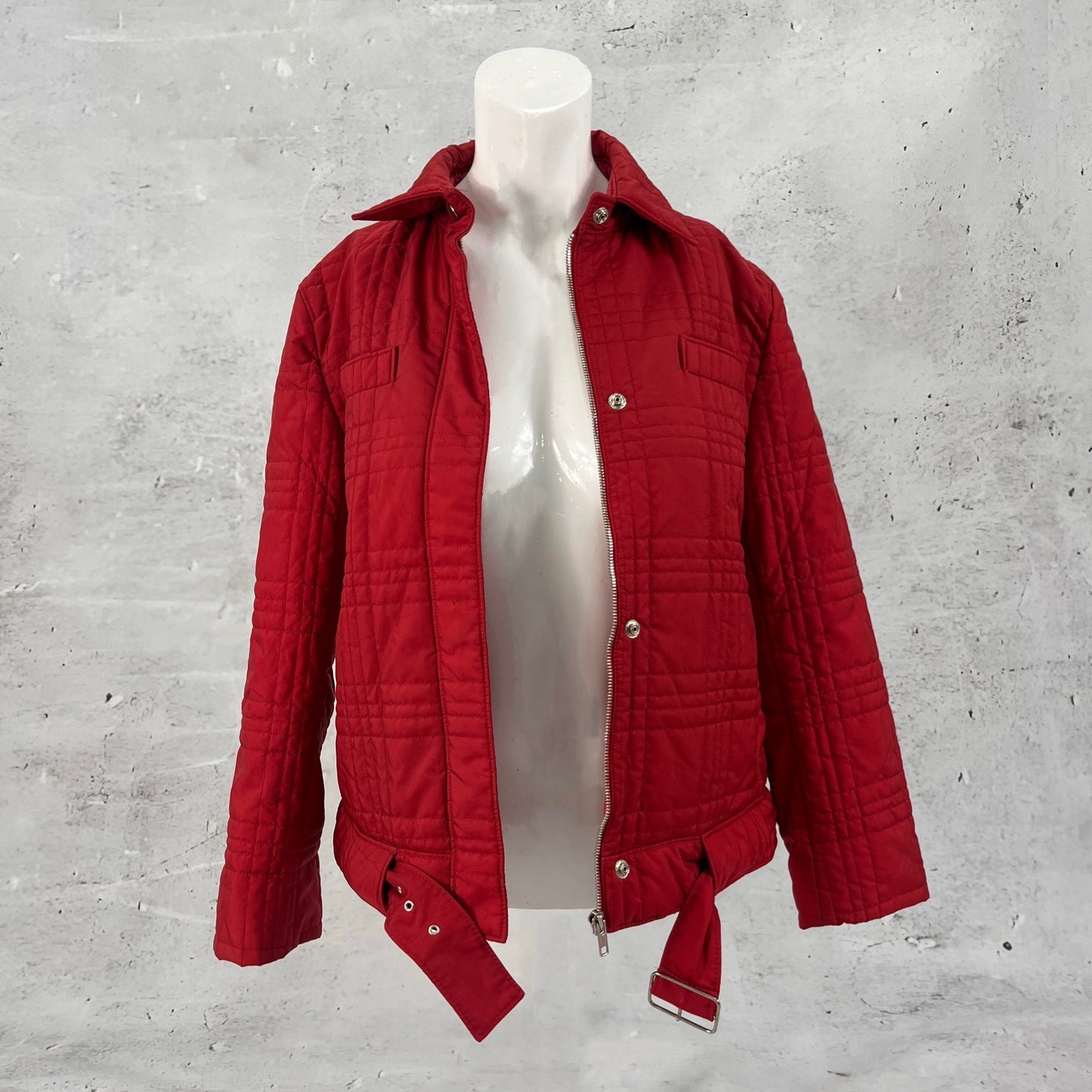 Miu Miu Red Quilted Jacket
