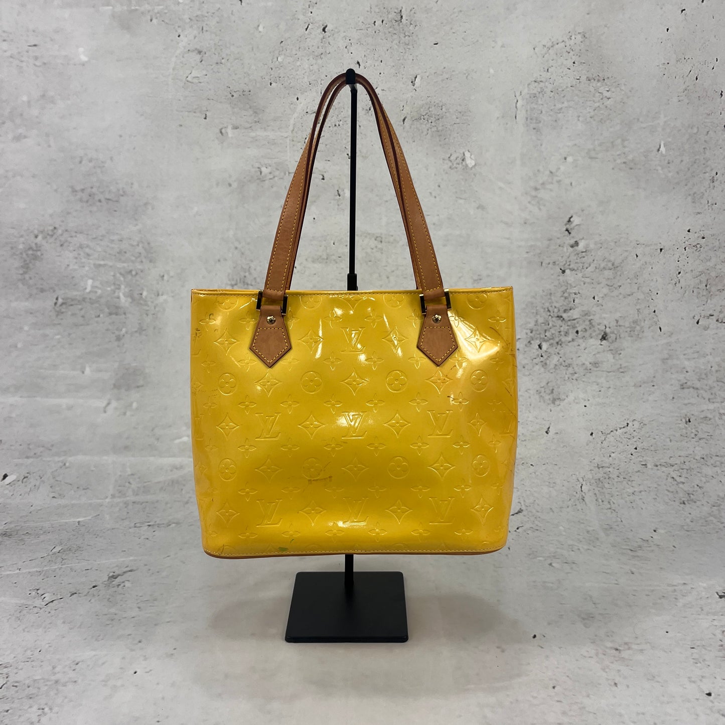 Louis Vuitton Vernis Yellow Handbag