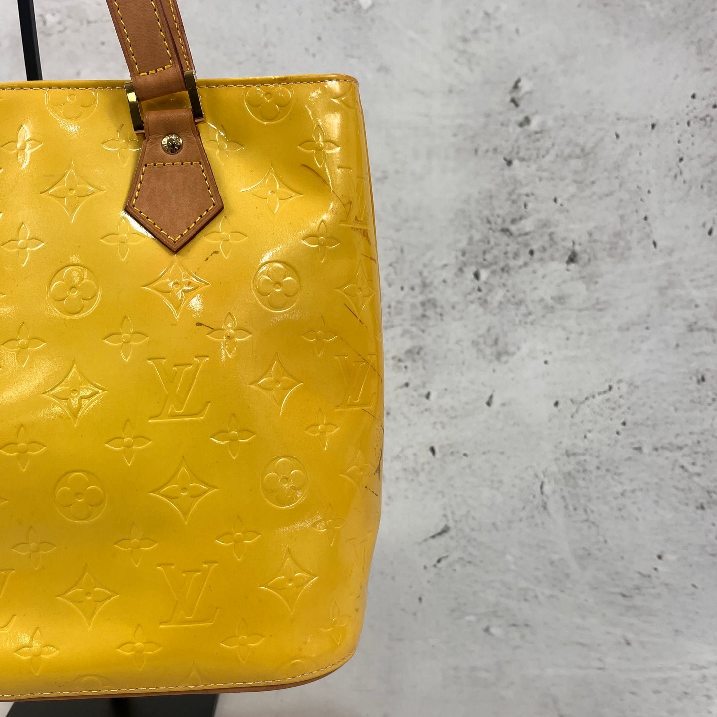 Louis Vuitton Vernis Yellow Handbag