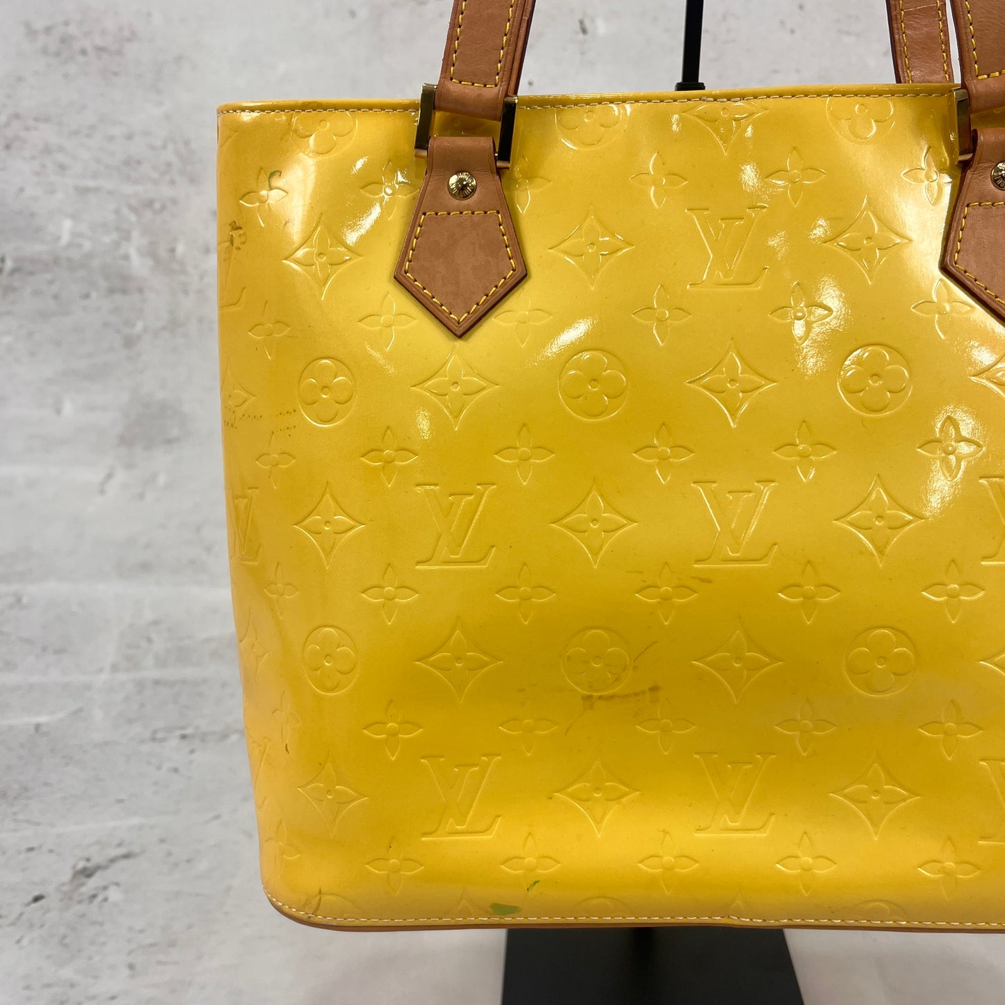 Louis Vuitton Vernis Yellow Handbag