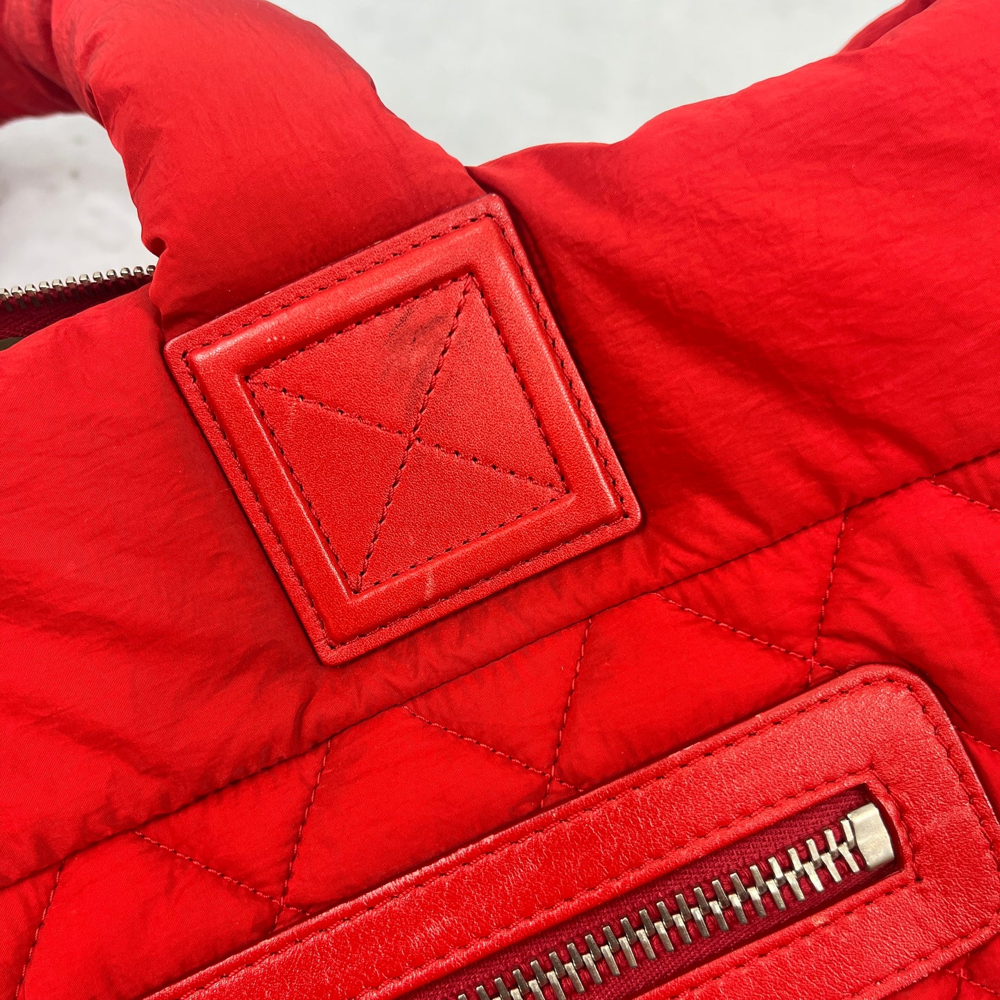 Chanel Sport Red Quilted Tote Bag