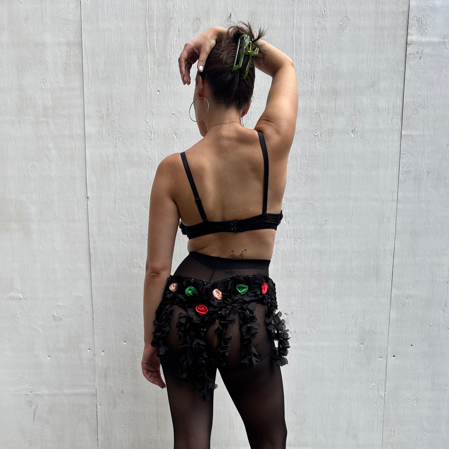 1990's Floral Bra & Belt Set