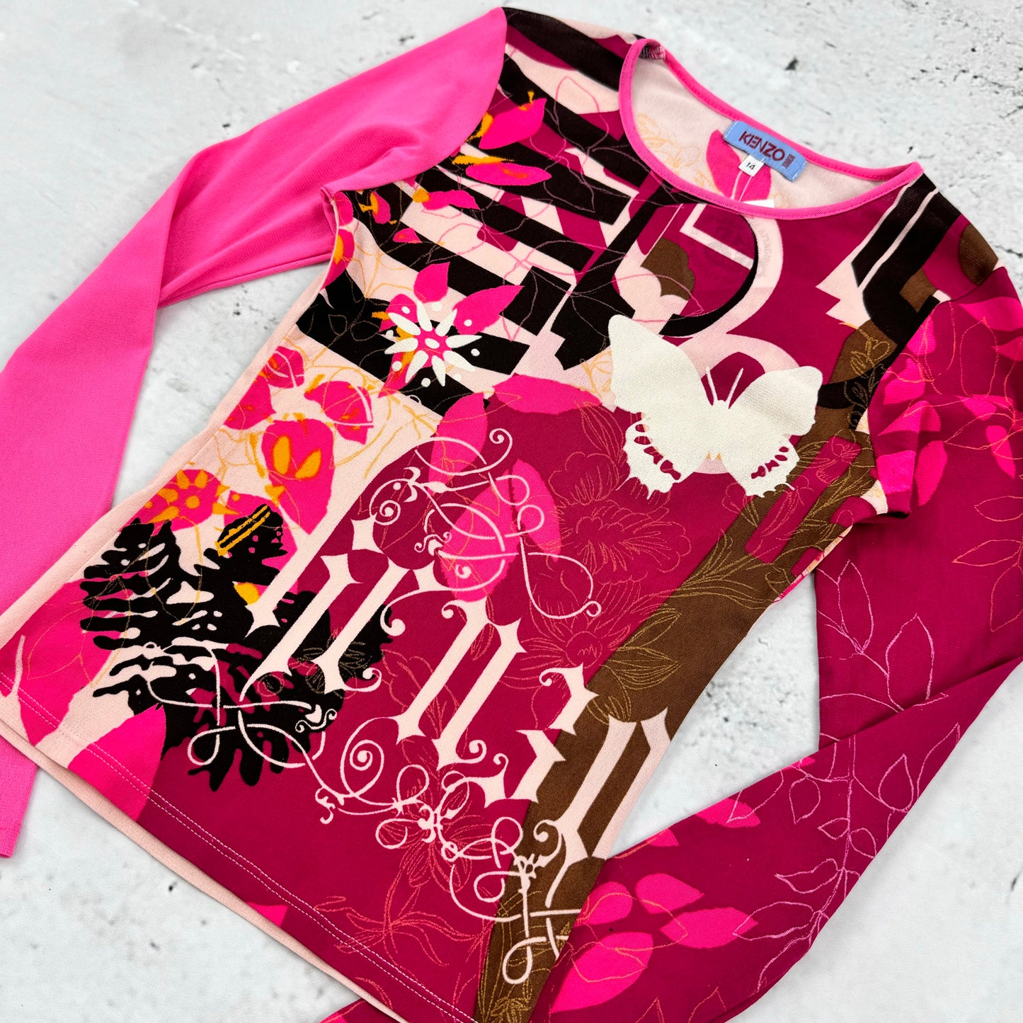 Kenzo Patterned Mesh Top