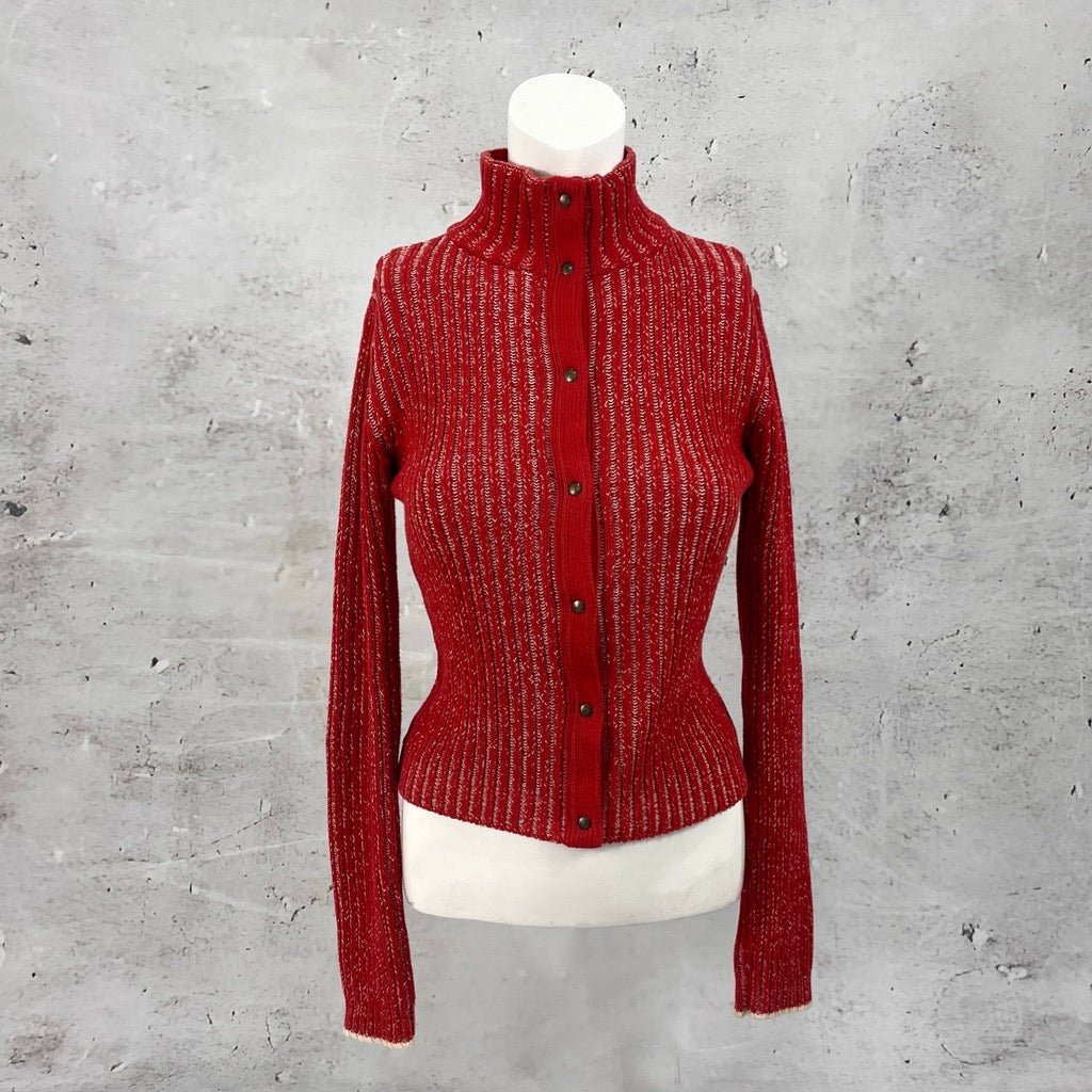 Armani Red Knit Jumper