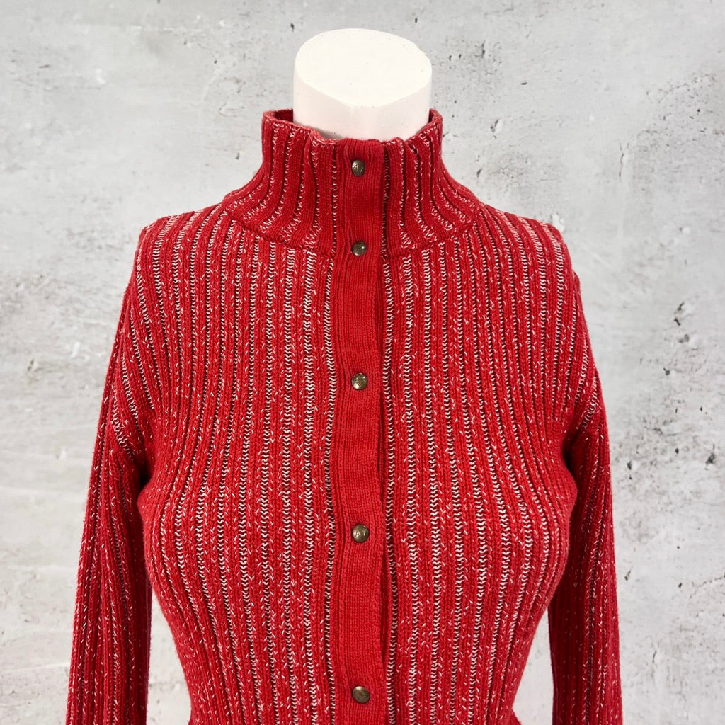 Armani Red Knit Jumper