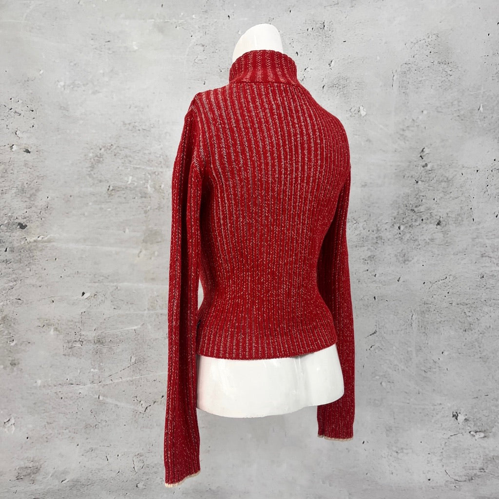Armani Red Knit Jumper