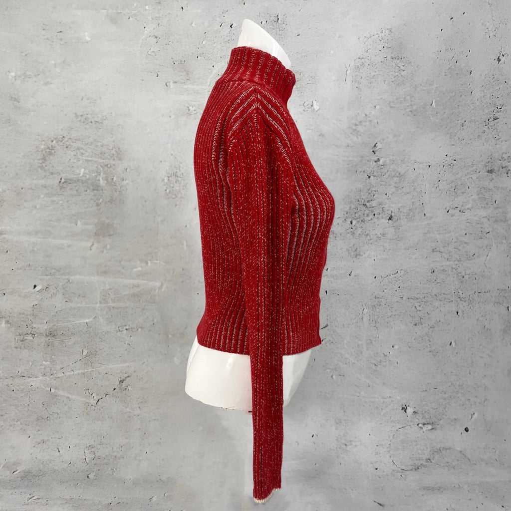 Armani Red Knit Jumper