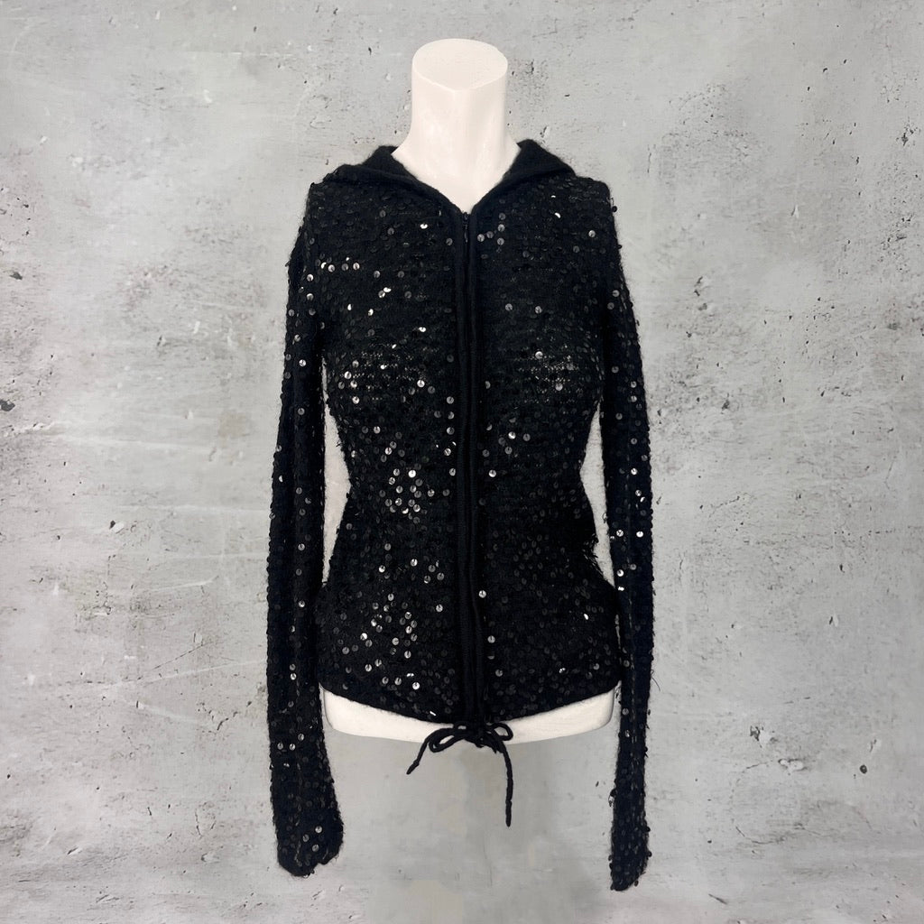 Max&Co Black Sequin Hoodie