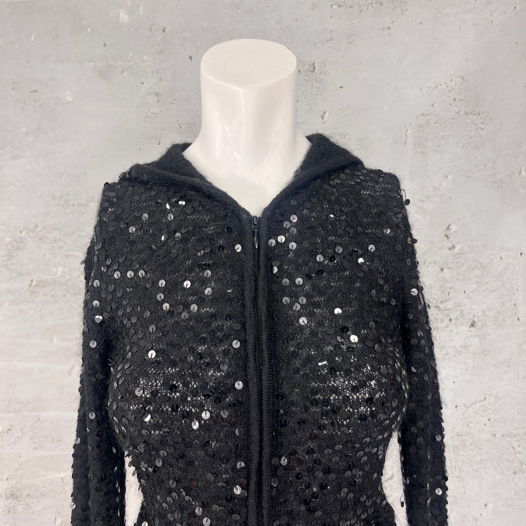 Max&Co Black Sequin Hoodie