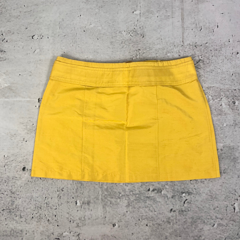 Blumarine Yellow Mini Skirt