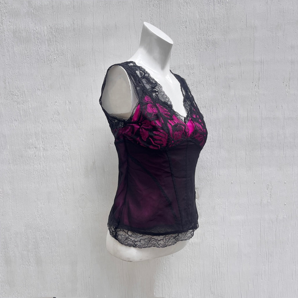 Dolce & Gabbana Silk & Lace Cami
