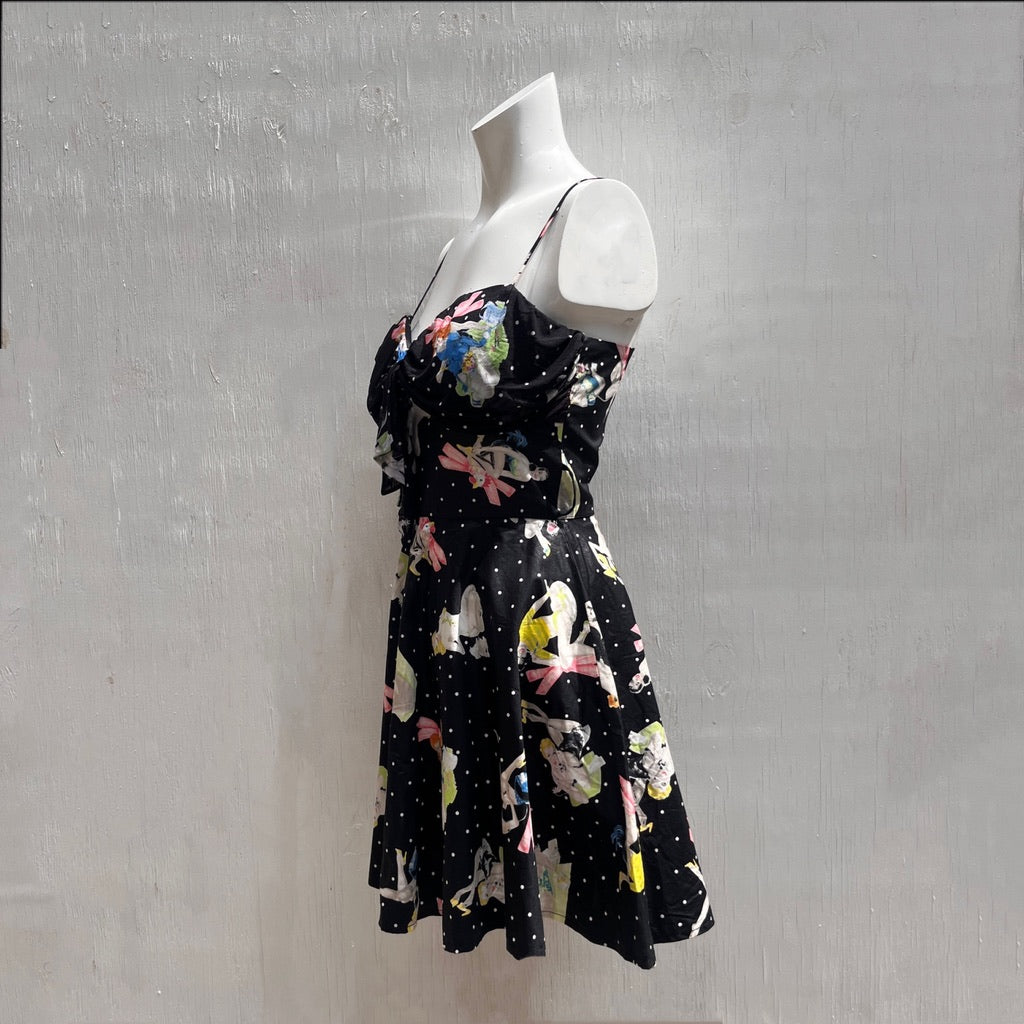 Blumarine Pin Up Girls Mini Dress