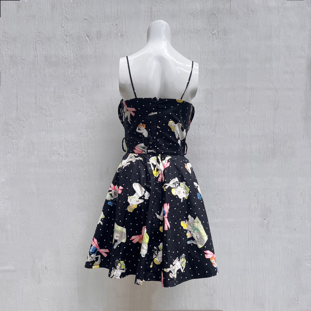 Blumarine Pin Up Girls Mini Dress