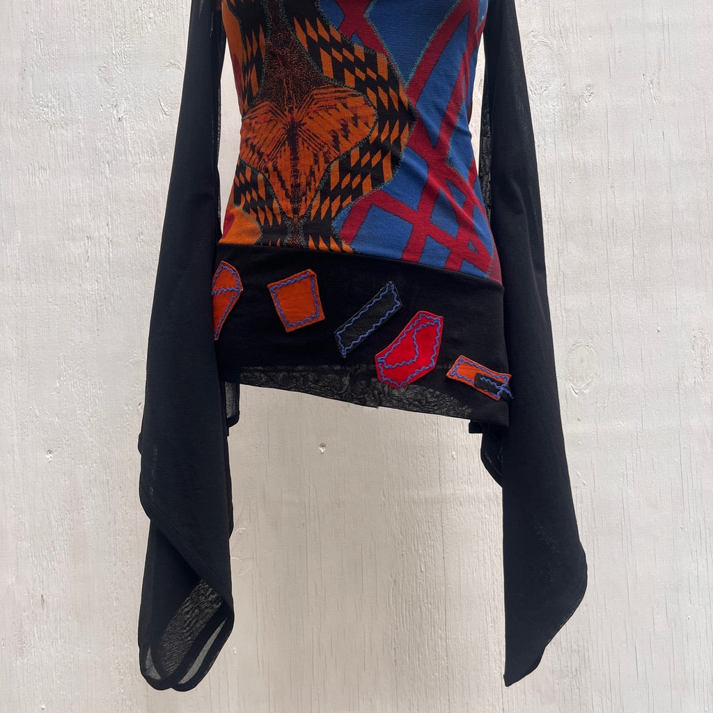 Save the Queen Mesh LS Top
