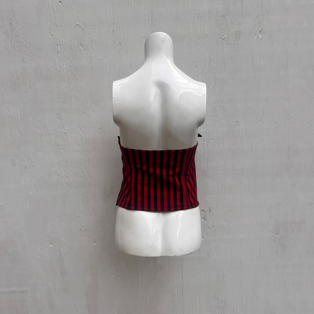 Moschino Striped Bandeau Top