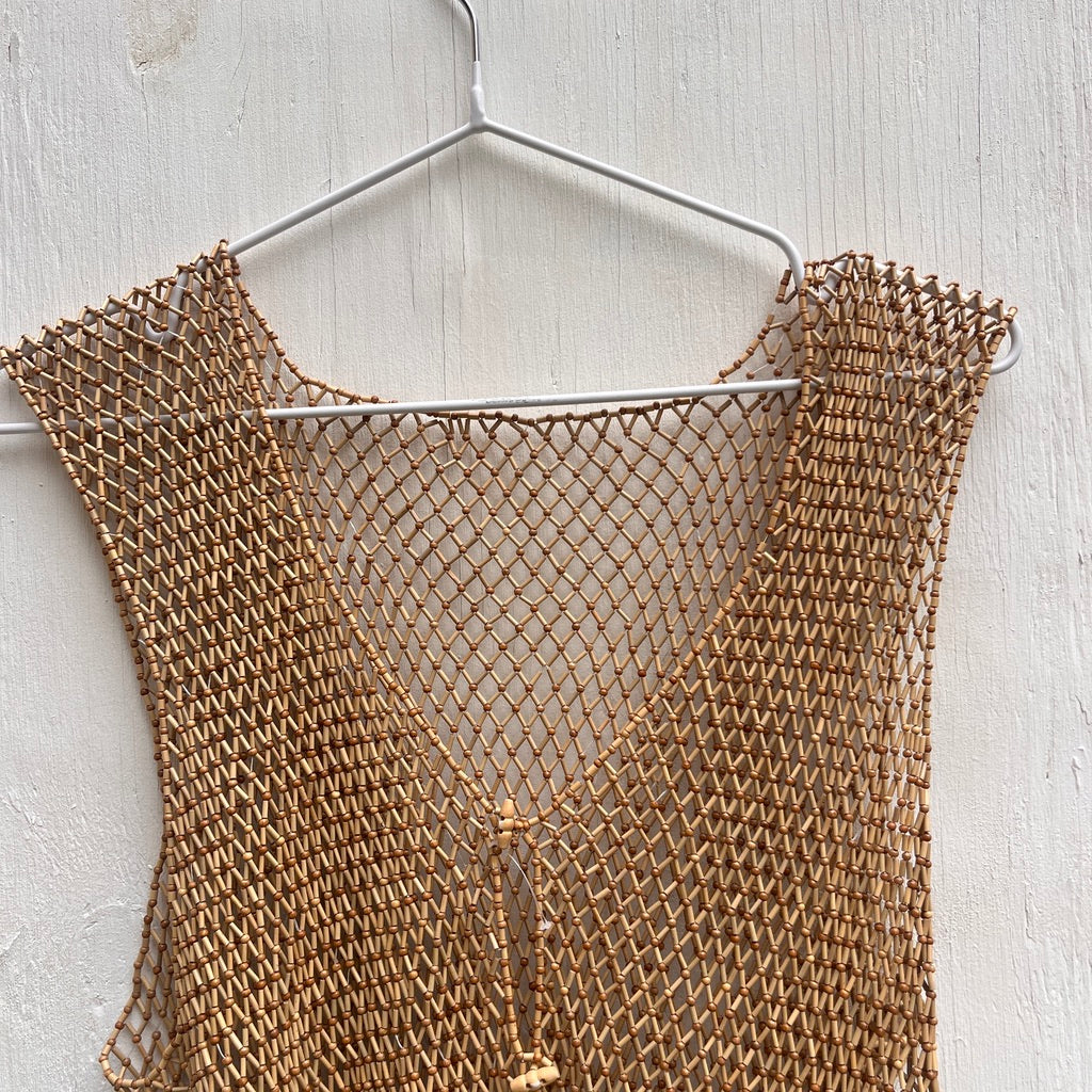 Brown Beaded Waistcoat