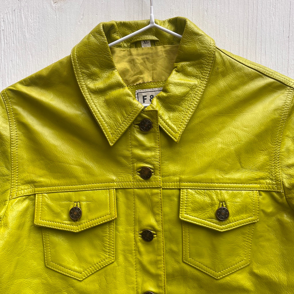 Lime Green Leather Jacket