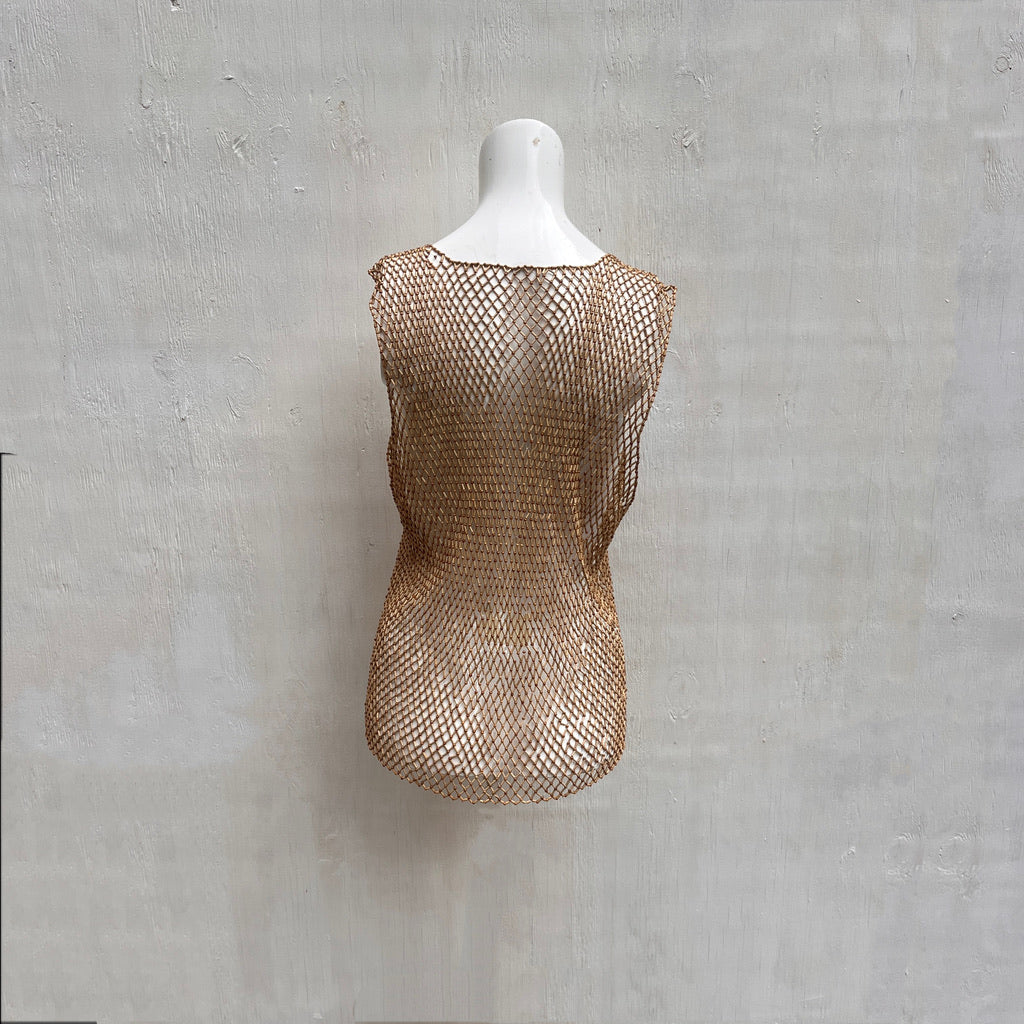 Brown Beaded Waistcoat