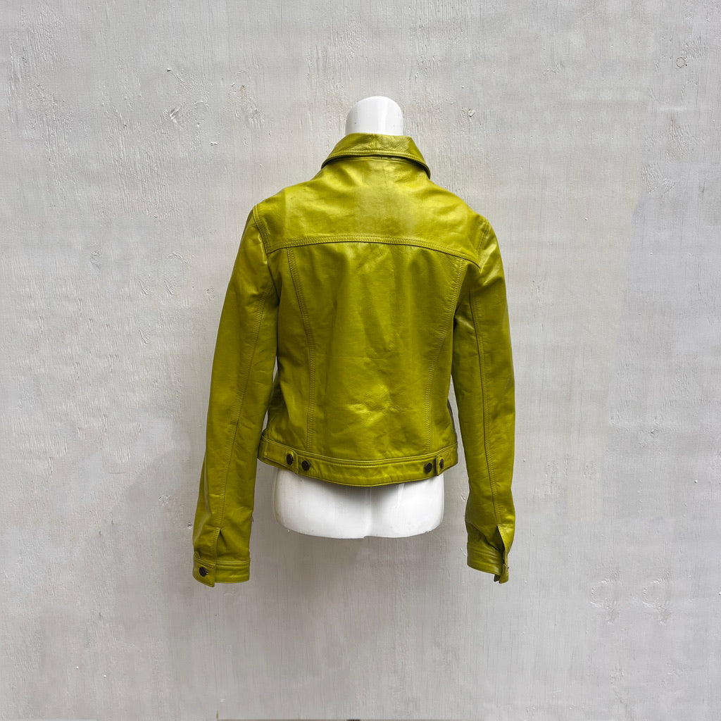 Lime Green Leather Jacket