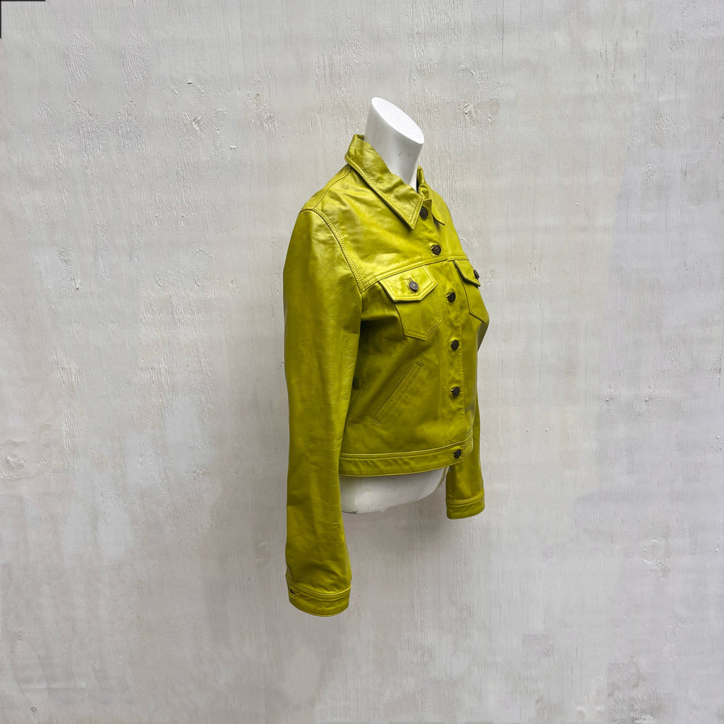 Lime Green Leather Jacket