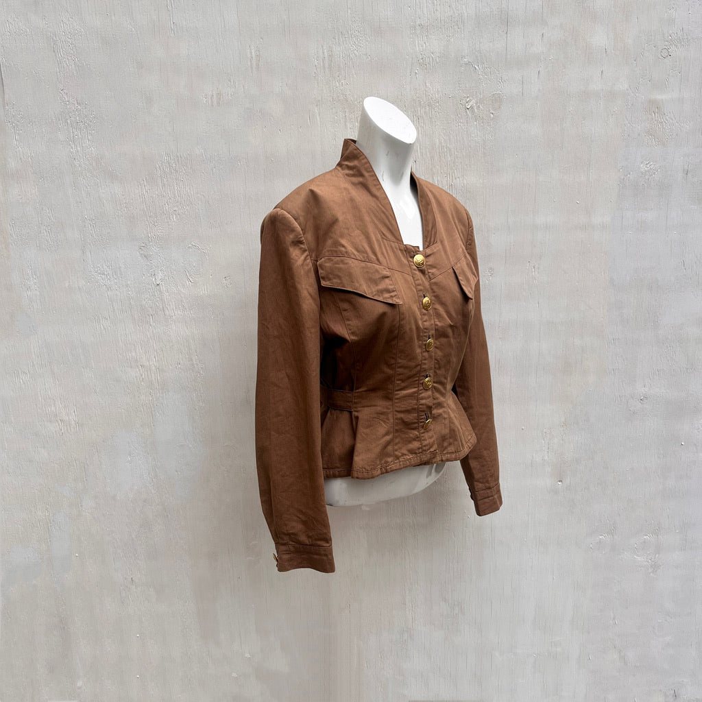 Casablanca Italy Brown Structured Blazer