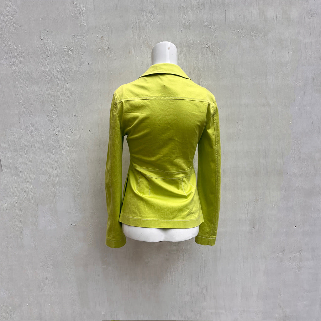 Philosophy Di Alberta Ferretti Lime Green Shirt
