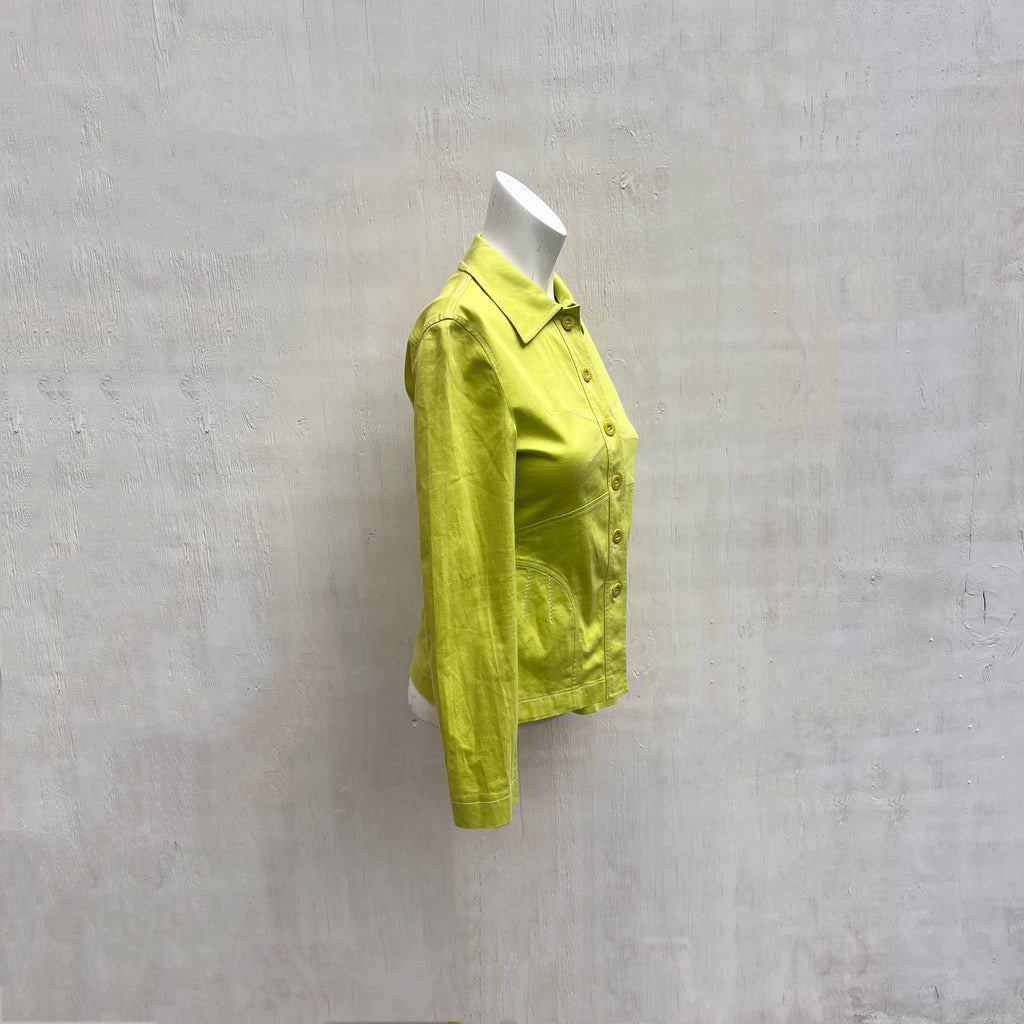 Philosophy Di Alberta Ferretti Lime Green Shirt