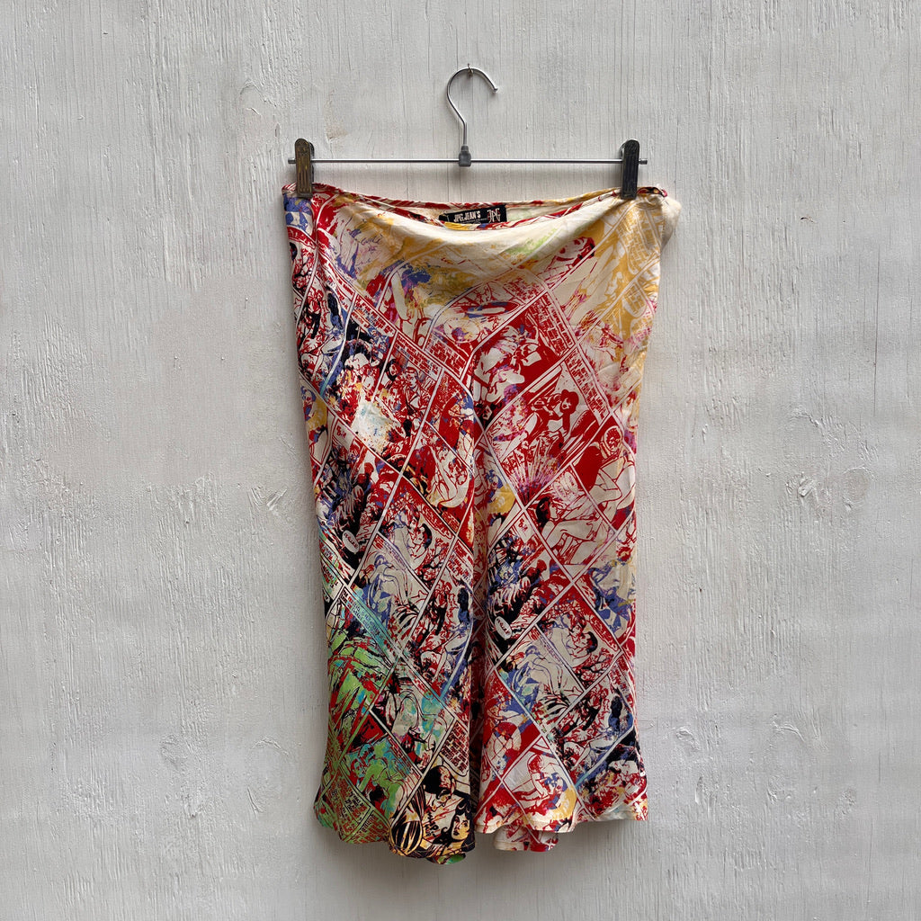 Jean Paul Gaultier JPG F/W 1995 Safe Sex Forever Comic Skirt