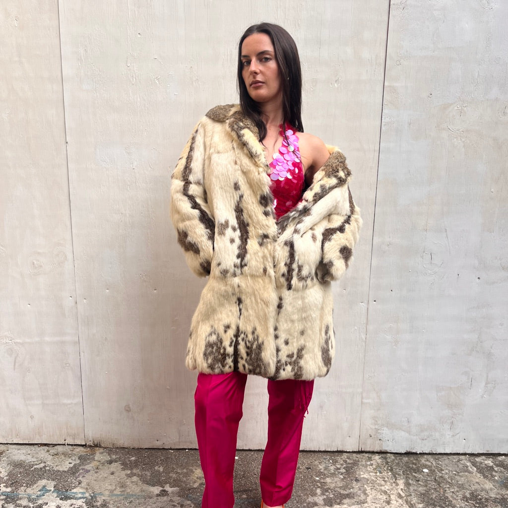 Vintage Spotty Fur Coat