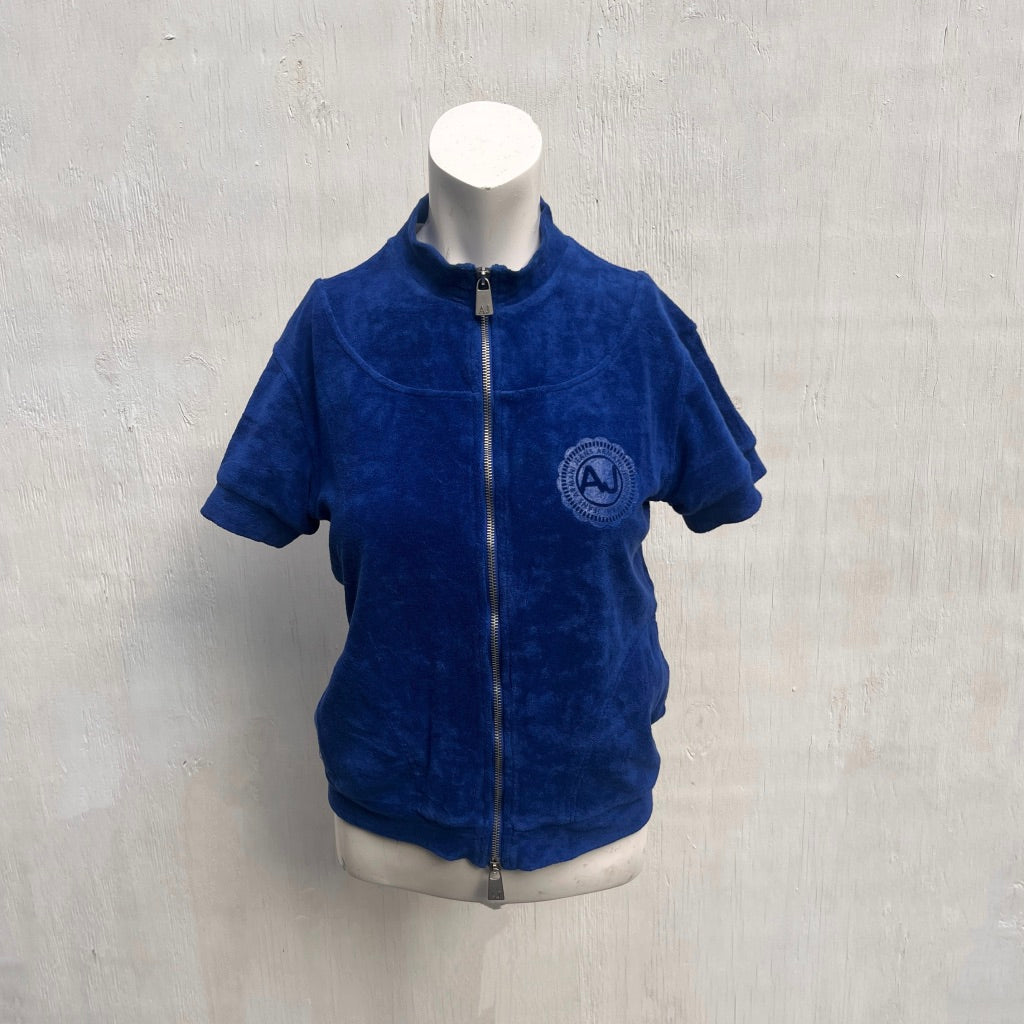 Armani Jeans Towelling Zip up Top