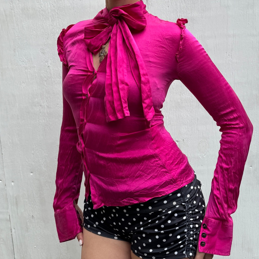 D&G Hot Pink Silk Shirt