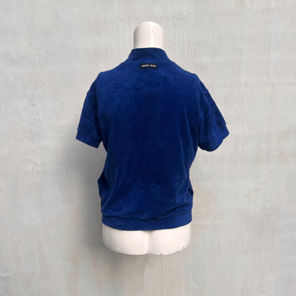 Armani Jeans Towelling Zip up Top