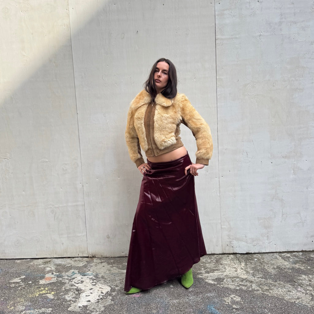 Blumarine Plum Maxi skirt
