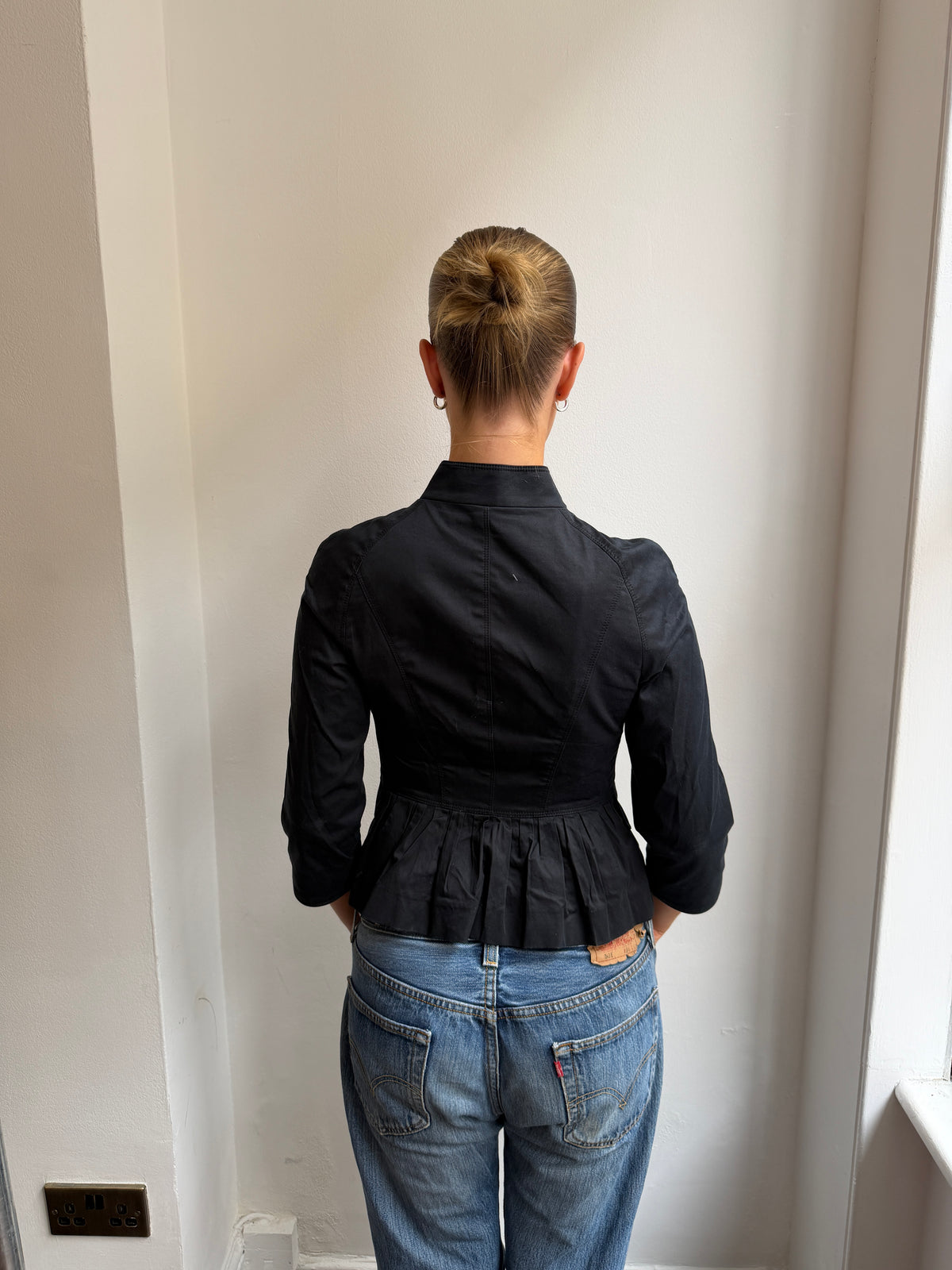 Burberry Black 3/4 Sleeve Jacket