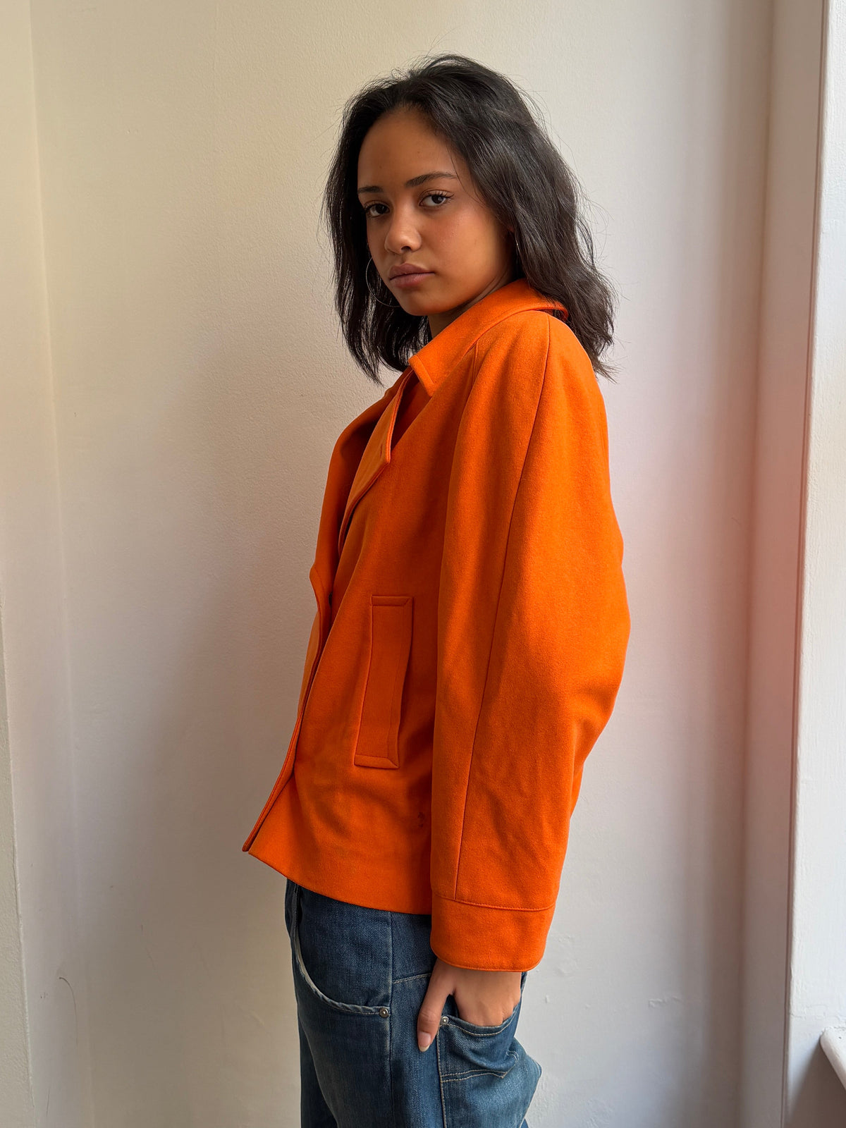 Weekend by MaxMara Orange Wool Jacket