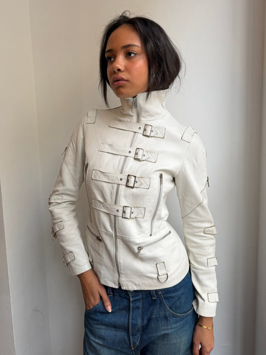White Leather Jacket