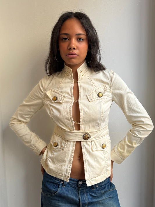 Jean Paul Gaultier Ecru Denim Jacket