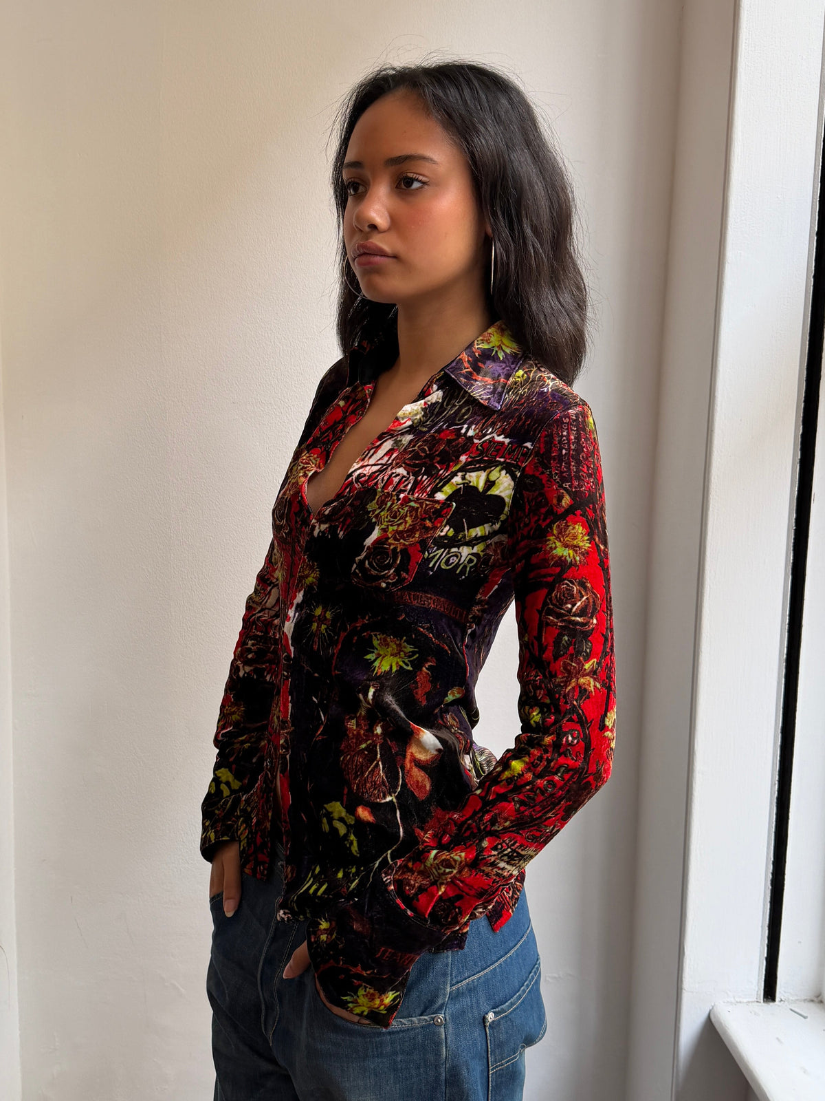 Jean Paul Gaultier Velour Shirt