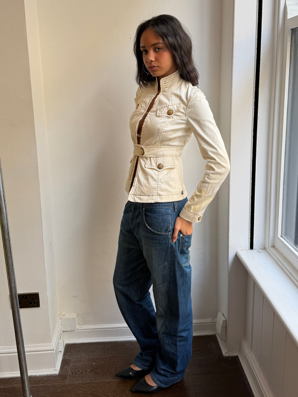 Jean Paul Gaultier Ecru Denim Jacket
