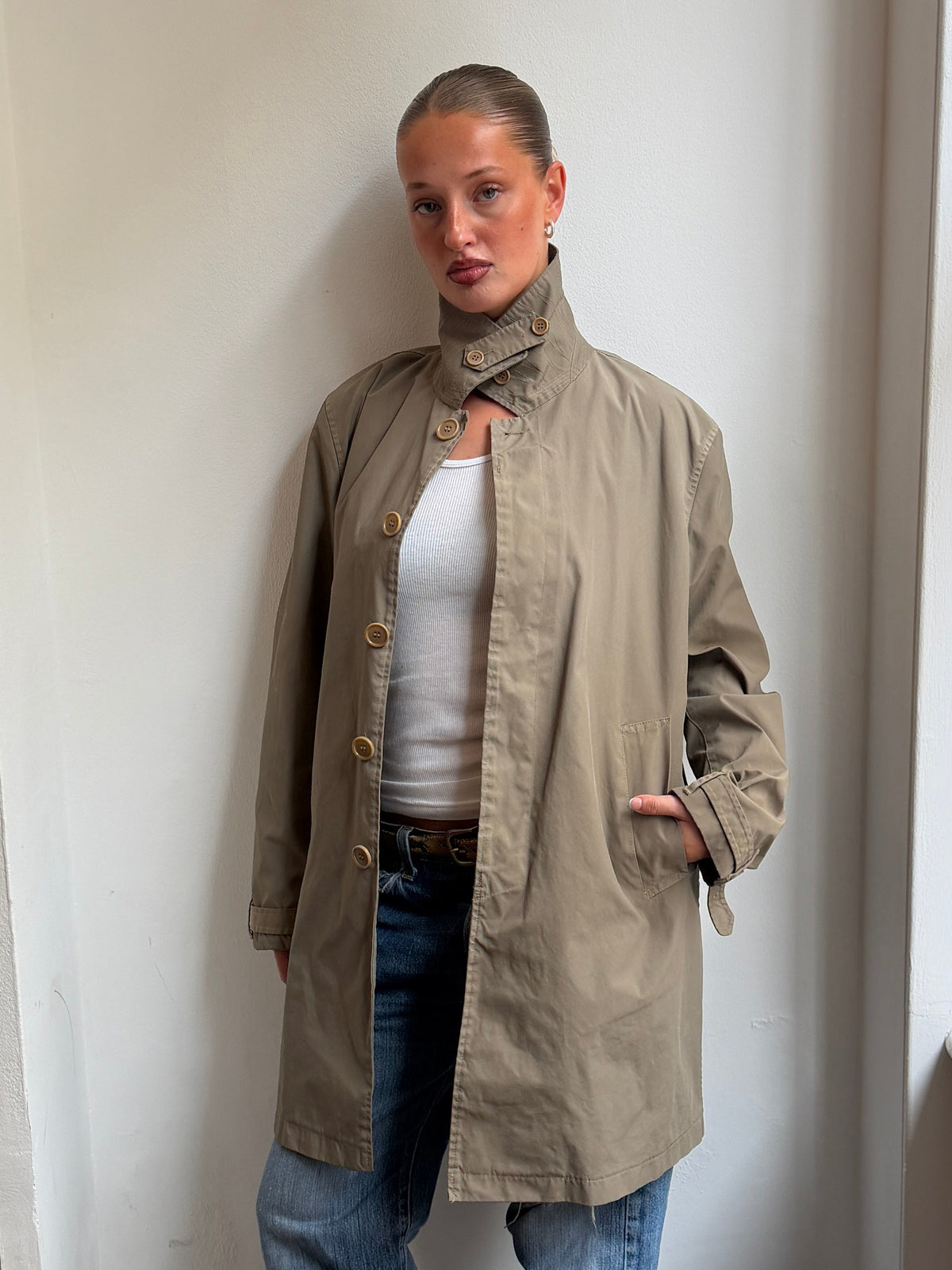 CP Company Beige Trench Coat