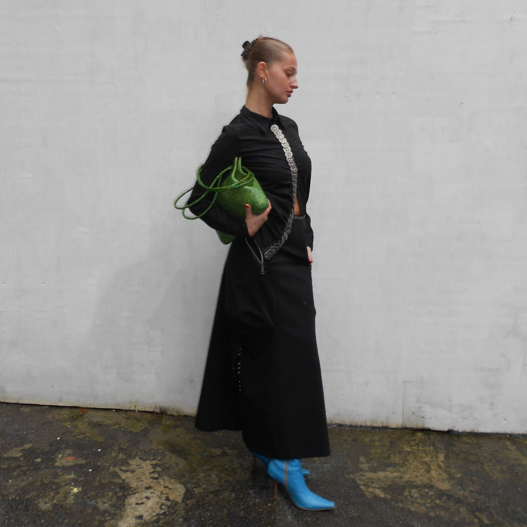 Le Jean de Marithe Francois Girbaud Maxi Skirt