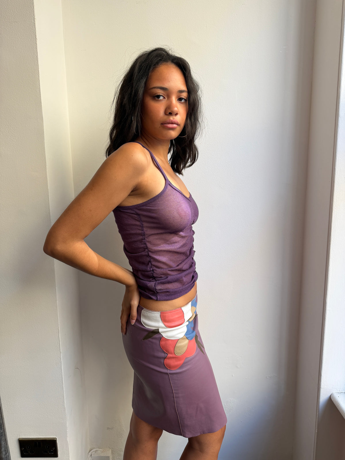 Sisley Purple Knit Cami