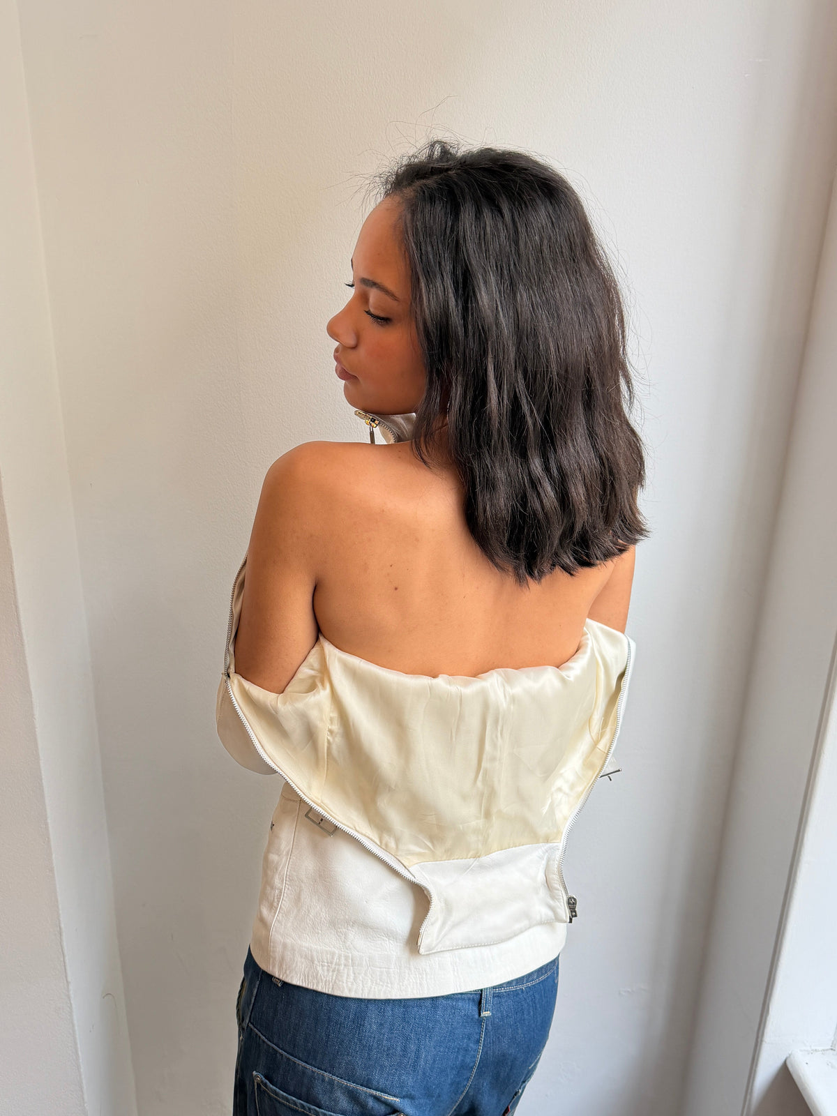 White Leather Jacket