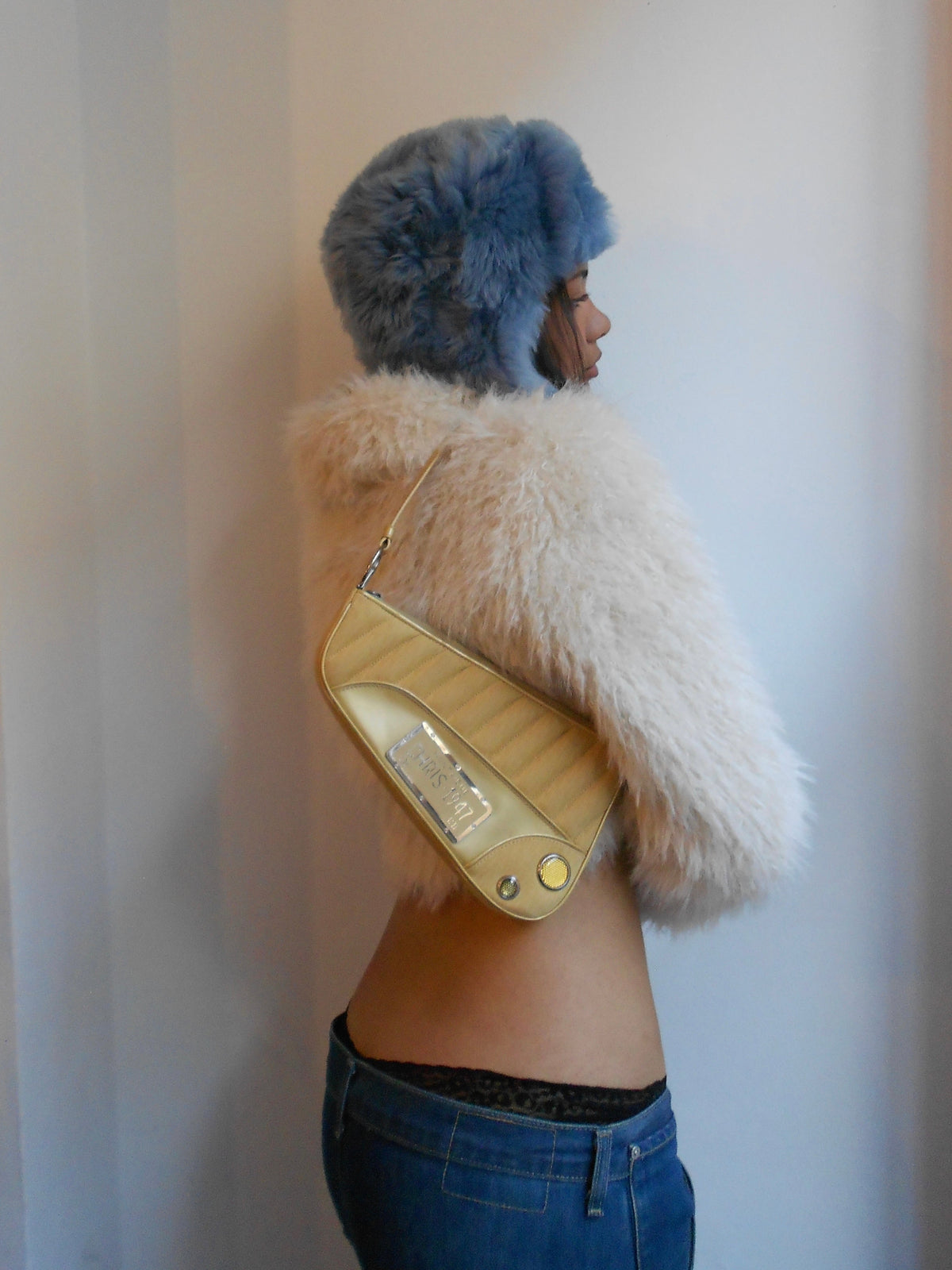 Christian Dior Yellow  Montaigne 1947 Cadillac Bag